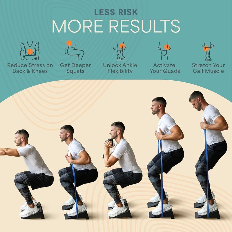 Calf Stretcher Slant Board - Durable Steel Adjustable Incline Ankle Stretch Tool