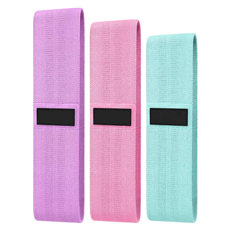 Cotton Theraband Set - Flexible Latex TPE Fitness Training Loops Gym Workout Bands