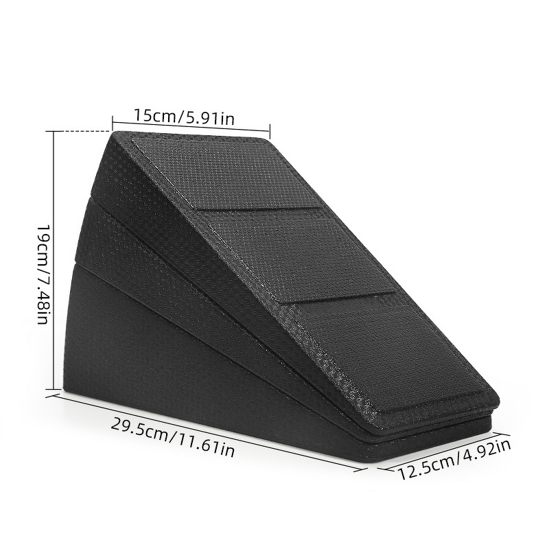 Plastic Incline Board - Adjustable Squat Wedge Calf Stretcher Heel Elevated Trainer