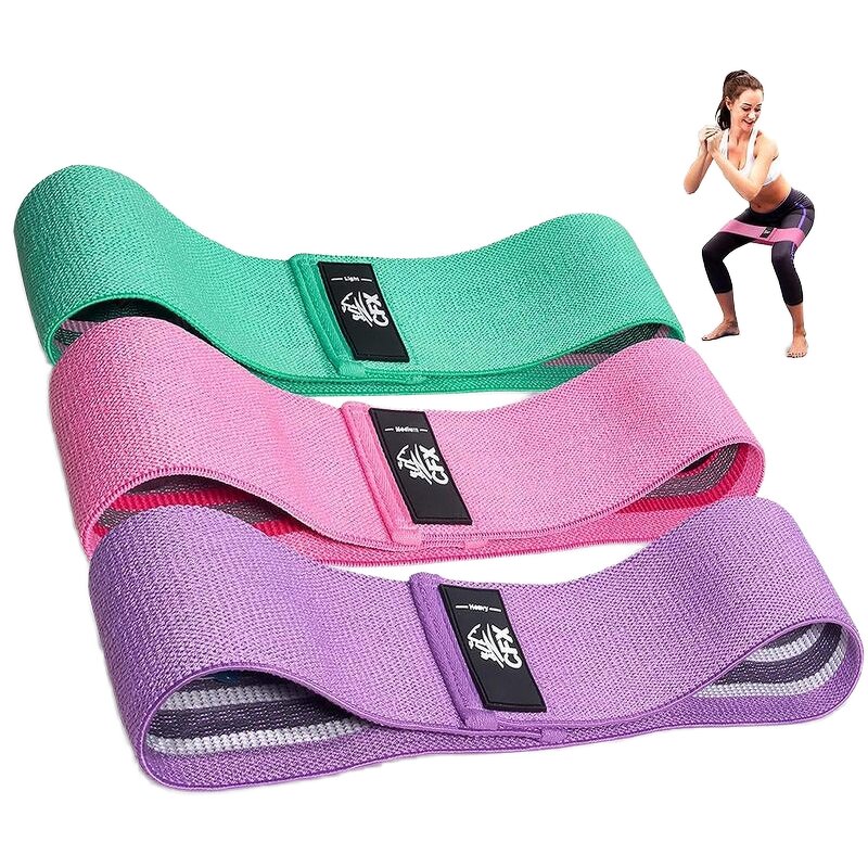 Cotton Theraband Set - Flexible Latex TPE Fitness Training Loops Gym Workout Bands
