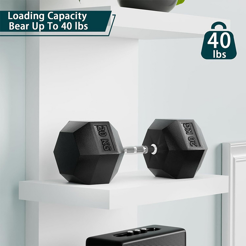 Wall-Mounted Bookshelf - 5-Tier Wood-Plastic Board Dustproof Moisture-Proof Living Room Rack