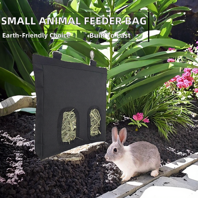 Small Animal Feed Bowl - Rabbit Guinea Pig Hanging Quadrate 600D Oxford Cloth Storage