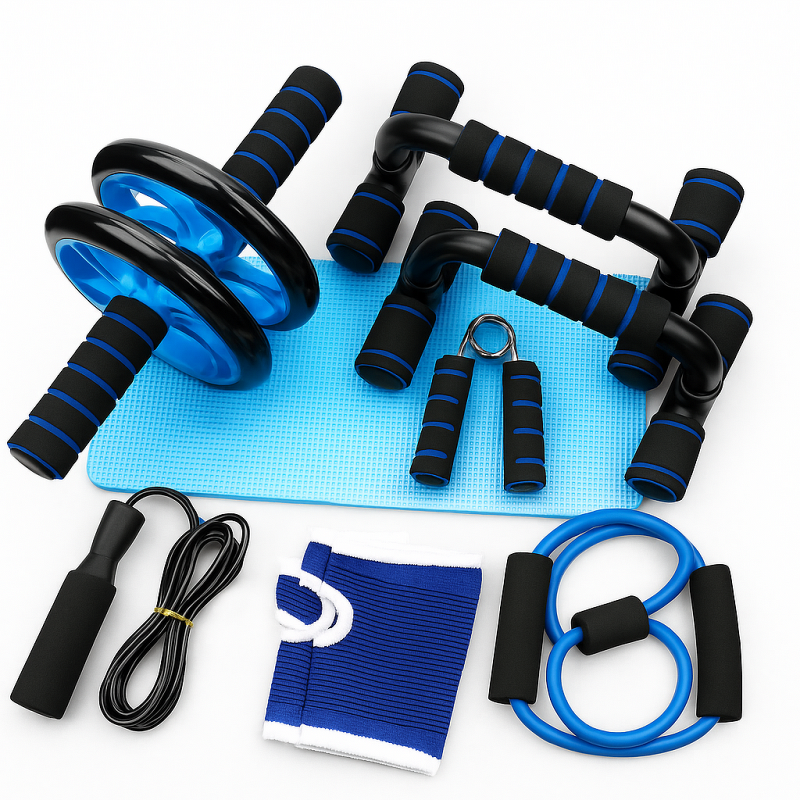 Ab Roller Wheel Set - Home Gym Fitness Equipment Abdominal Exercise Training Tool