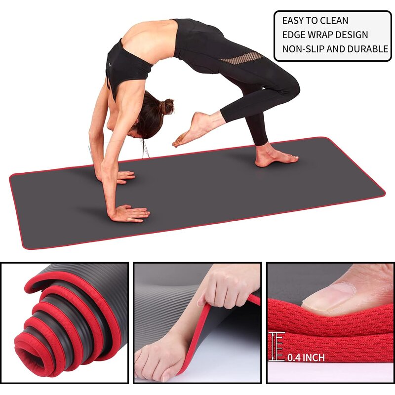 Yoga Starter Kit - Mat Carrying Strap 2-Piece 4mm PU Blocks Ball Ankle Puller