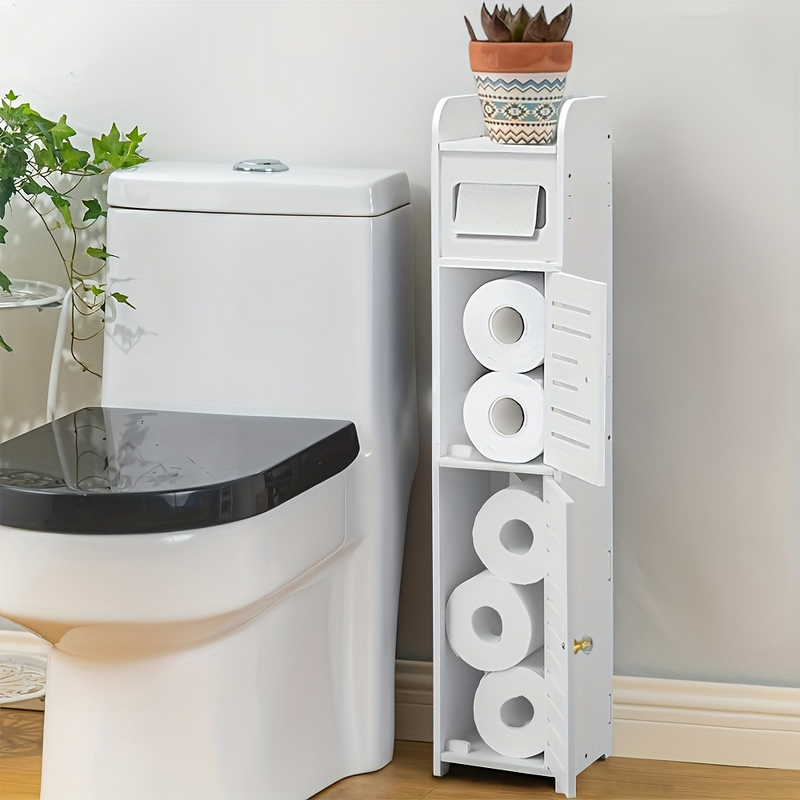 Toilet Storage Cabinet - Bathroom Narrow Floor-standing Multi-layer Gap Slim Organizer