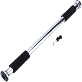 Heavy Duty Pull-Up Bar - Adjustable Steel Iron Home Gym Upper Body Doorway Trainer