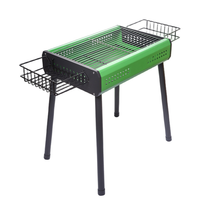 Portable Charcoal Grill - Camping Square Detachable Lightweight Folding Stove CA-26