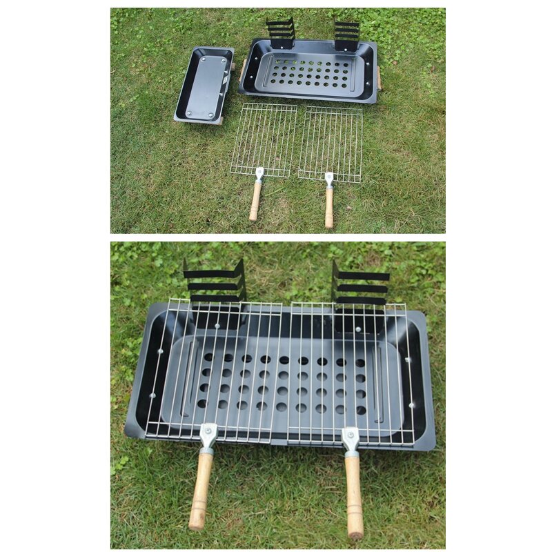 Couple BBQ Oven - Modern Steel Cross-border Double-person Portable Outdoor Grill