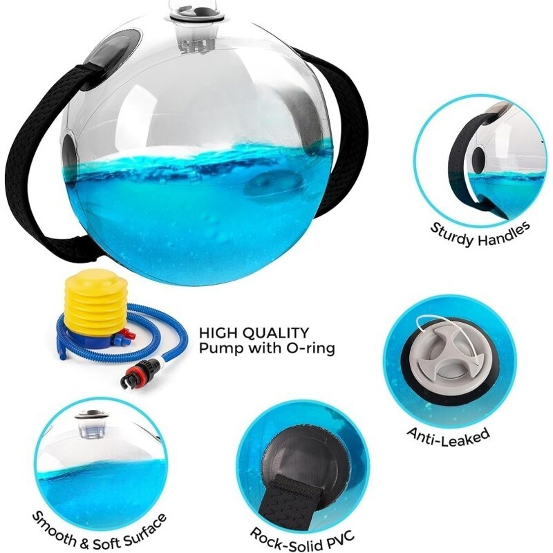 Aqua Water Weights - Adjustable Bag Ultimate Core Balance Workout Sandbag Alternative
