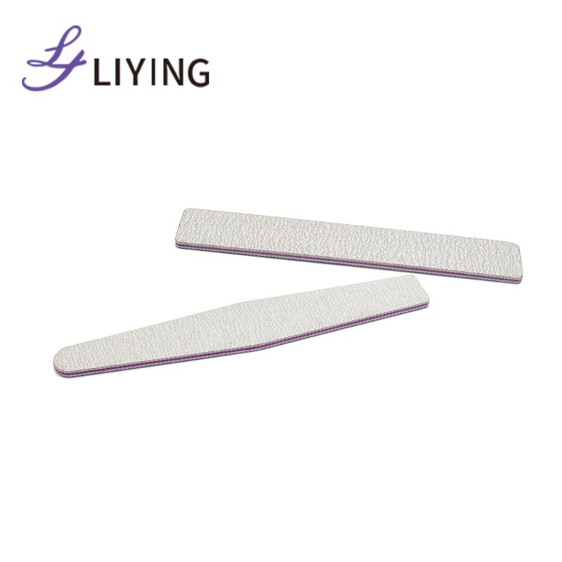 Disposable Nail File - Lyder Custom Logo Half Moon 100/180 Grit Professional Tool
