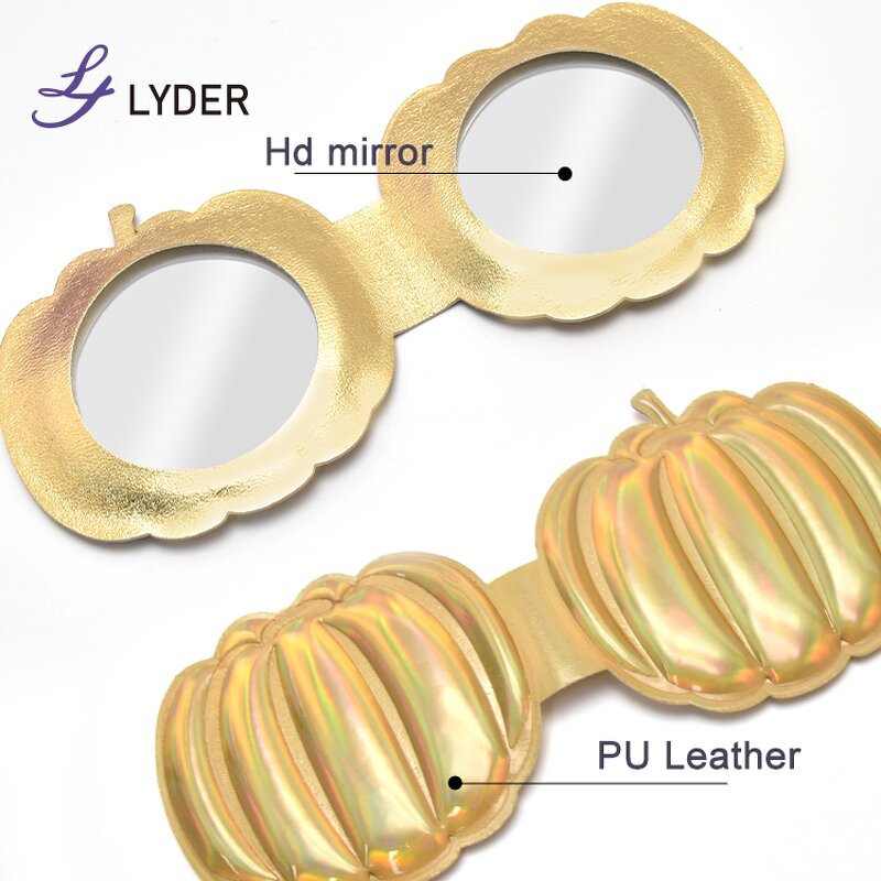 Pumpkin Compact Mirror - Lyder Custom Logo Halloween Gift Mini Pocket Cosmetic Mirror
