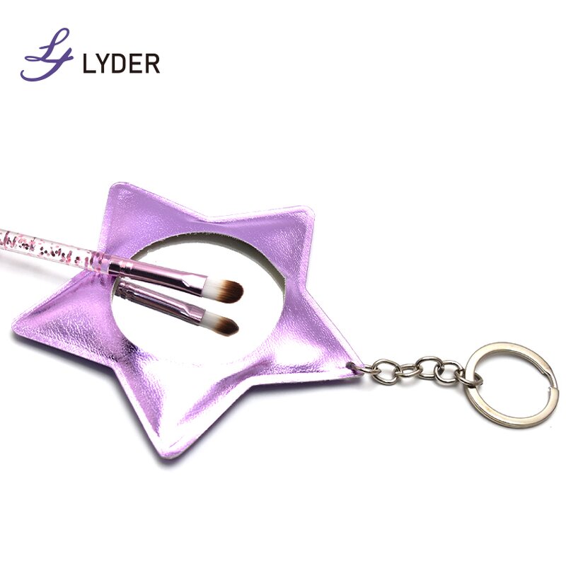 Star Mirror Keychain - Lyder Wholesale Custom Logo Promotion Mini Compact Mirror