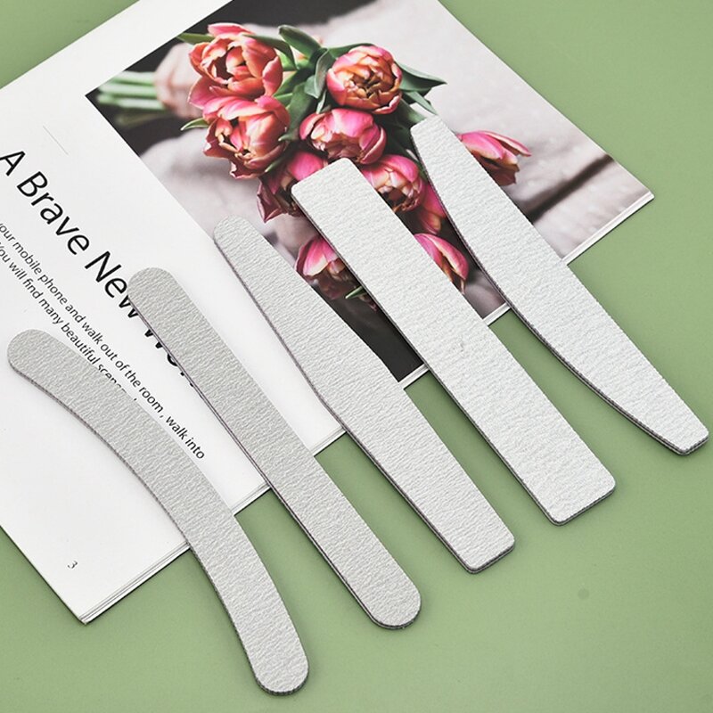 Emery Board Nail File - Lyder OEM ODM Custom Logo Zebra 80-240 Grit Natural Nails