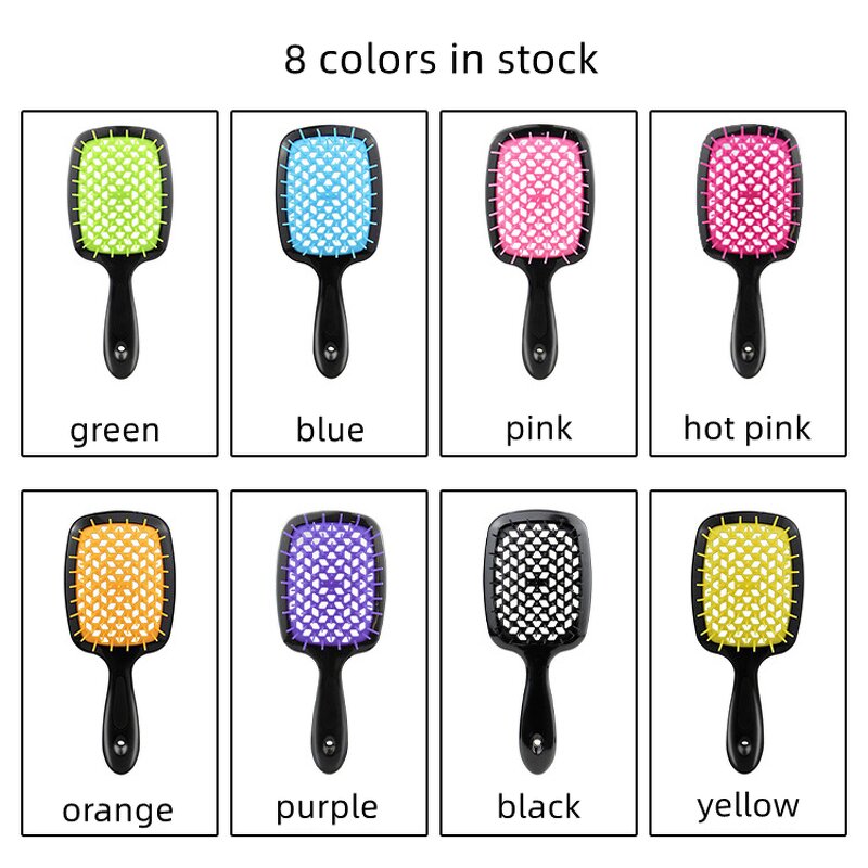 Scalp Massage Comb - Lyder Custom Logo Hollowed-out ABS Detangling Vent Shower Brush