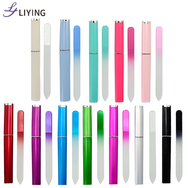 Glass Nail File - Lyder Custom Logo Colorful Durable Manicure Tool with Case