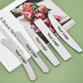 Diamond Nail File - Lyder Zebra Gray 80-320 Grit Personalized Wholesale Abrasive Tool