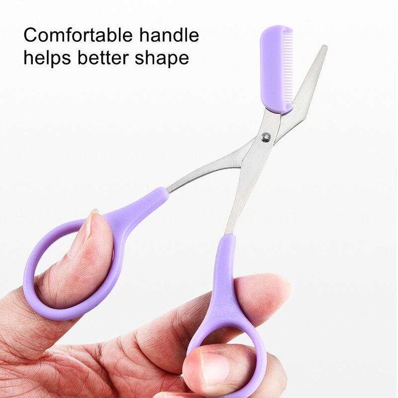 Eyebrow Grooming Kit - LYDER Portable Trimmer Set with Slanted Blade Eyebrow Clip