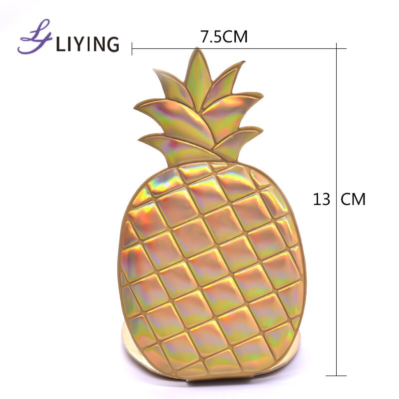 Pineapple Compact Mirror - Lyder Custom Logo Summer Hawaii Double Sided Holographic OEM