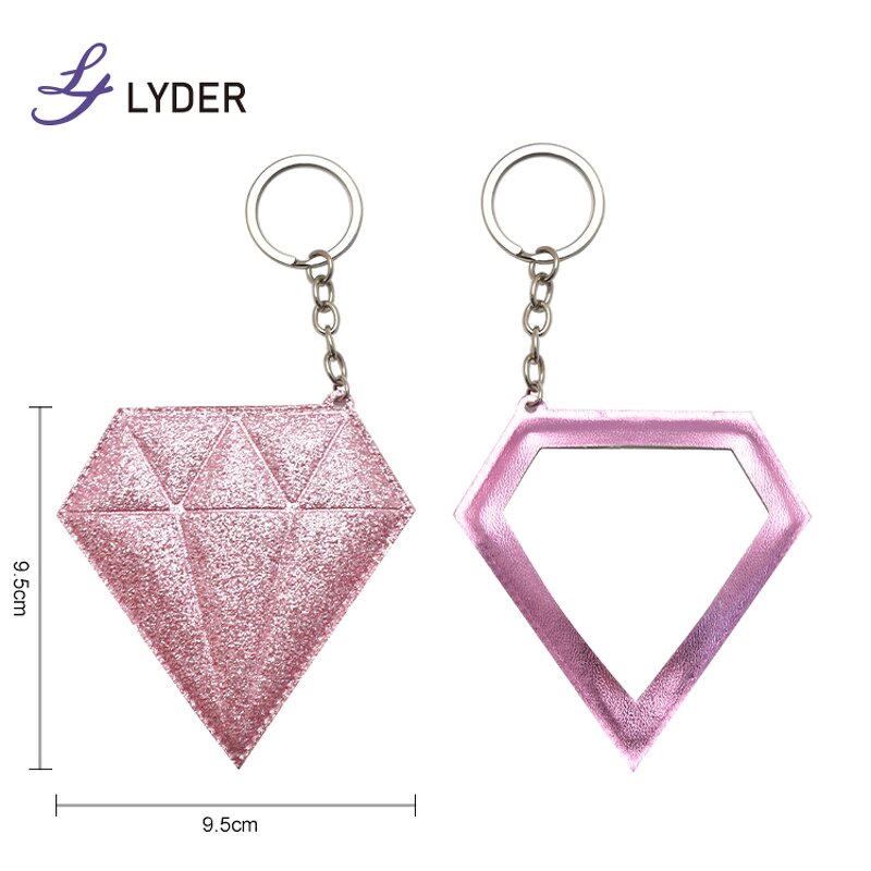 Leather Compact Mirror - Lyder Wholesale Custom Logo Lash Mini Keychain Gift