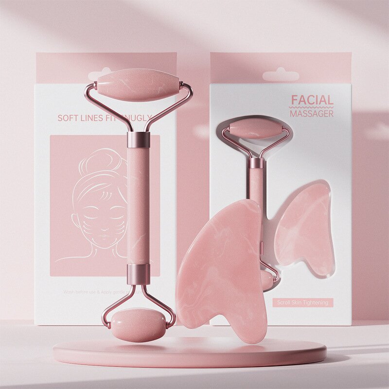 Rose Quartz Roller - Lyder Private Label Resin Facial Massager Whitening Anti-Aging Tool