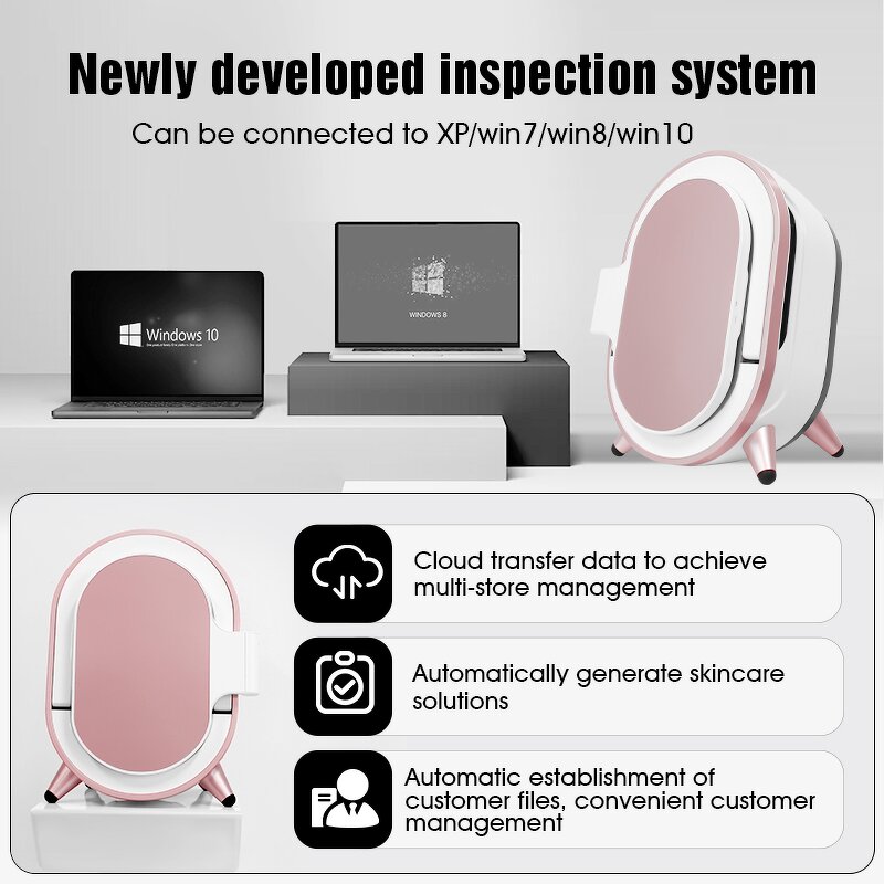 Skin Analyzer Manufacturer - Portable UV LCD Facial 3D Scanner for Salon Home