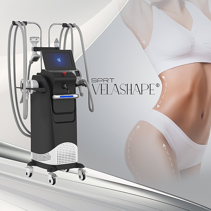 Body Slimming Machine Manufacturer - 6 in 1 Vela Slim IR LED ROLLER Skin Analyzer Vacuum RFing