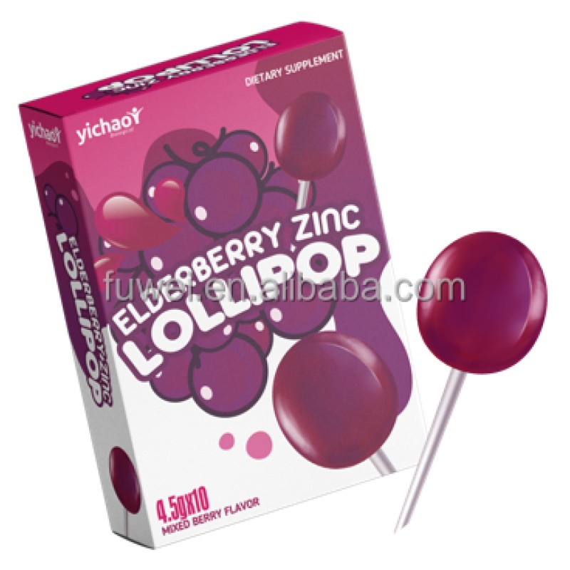 Elderberry Lollipop Manufacturer - Vitamin C Immunity Hard Candy for Children Supplement