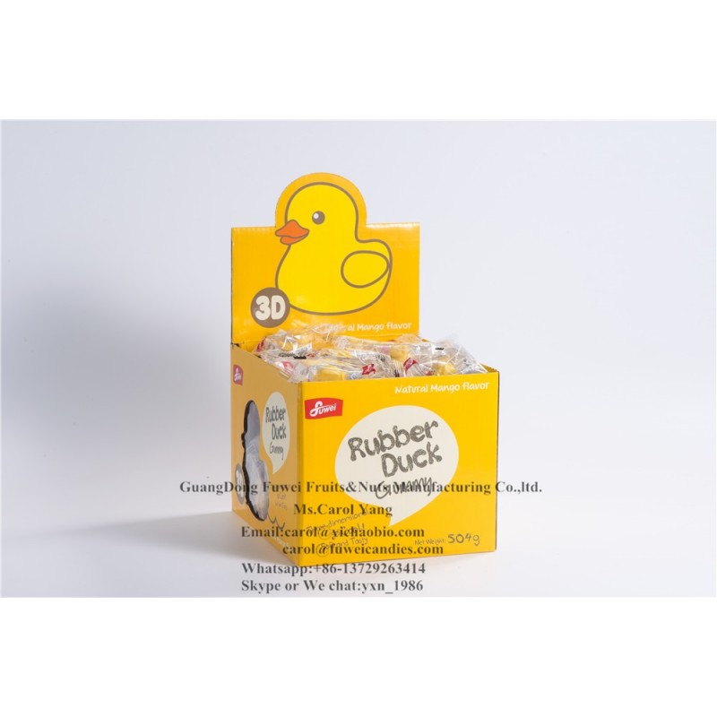 3D Rubber Duck Gummies Manufacturer - Halal Jelly Soft Candy for Kids