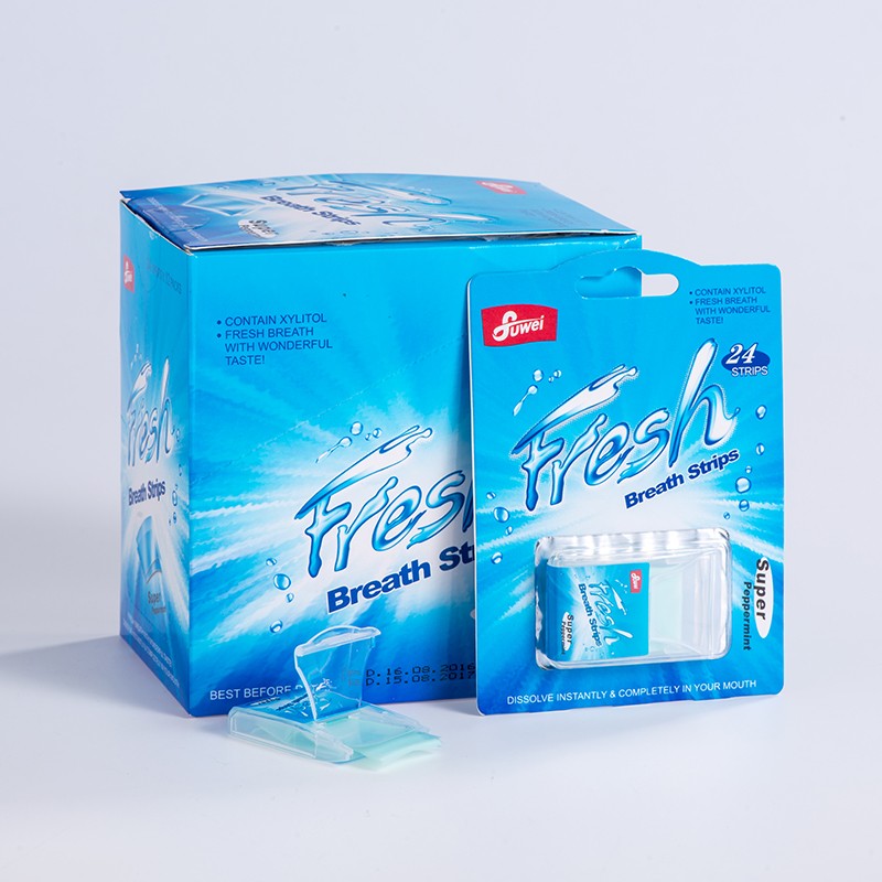Breath Mint Strips Factory - 24pcs Oral Film Mint Supplement