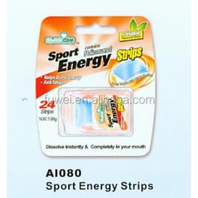 Sports Energy Strips Factory - 24pcs Oral Film Fresh Breath Mint Supplement