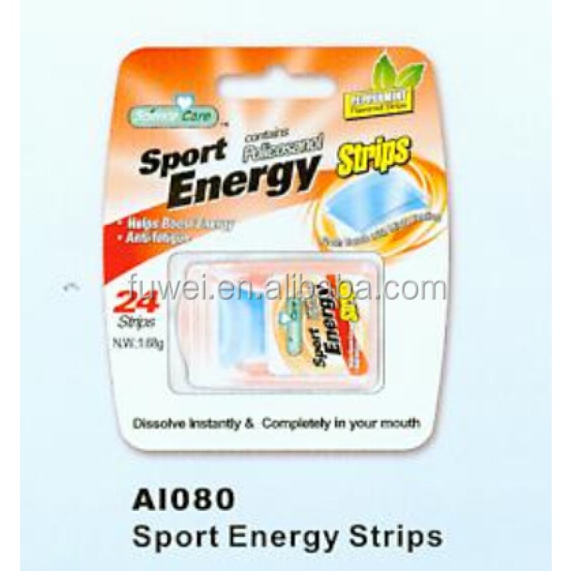 Sports Energy Strips Factory - 24pcs Oral Film Fresh Breath Mint Supplement