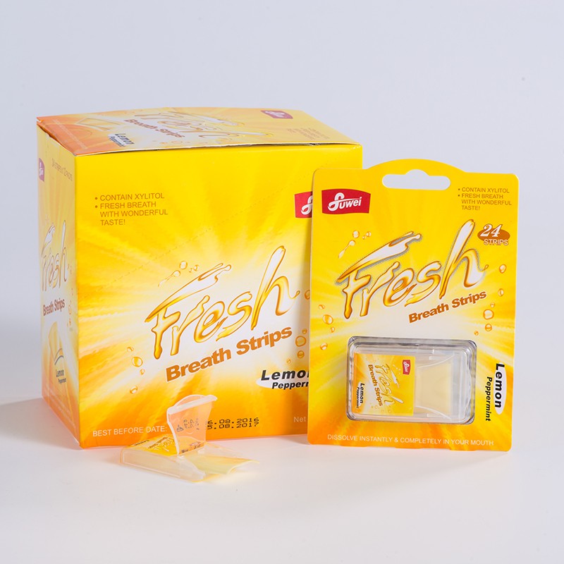 Fresh Breath Strips Manufacturer - Oral Film Dissolving Mint Private Label