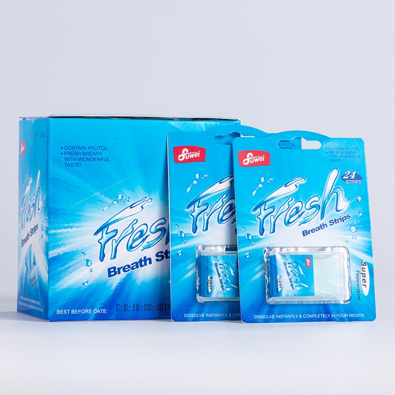 Breath Mint Strips Factory - 24pcs Oral Film Mint Supplement