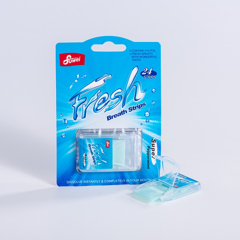 Breath Mint Strips Factory - 24pcs Oral Film Mint Supplement