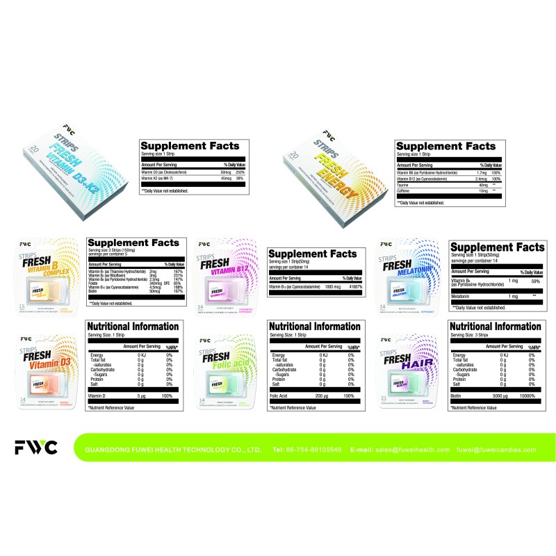 Biotin Oral Strips Factory - Hair Growth Fresh Breath Mouth Supplement Films