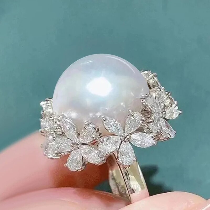 Rings Manufacturer - Elegant Wheat Leaves Design Cubic Zirconia & Custom