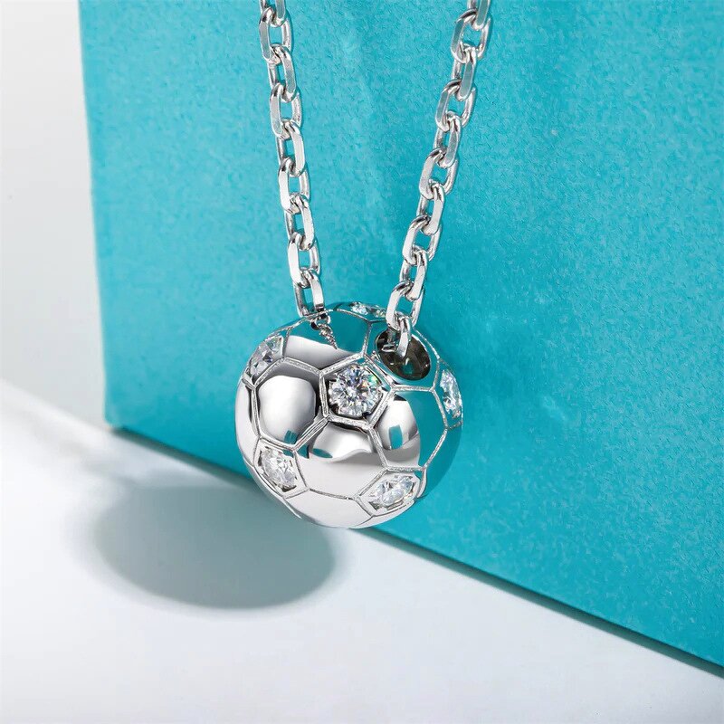 Necklaces Manufacturer - Gorgeous Oval Design Blue Crystal Cubic Zirconia Pendant