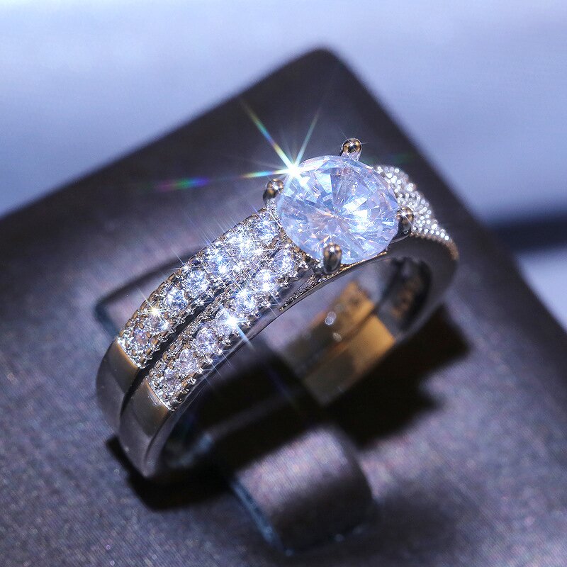 Rings Manufacturer - OEM Delicate Cushion Cut Yellow Crystal Zircon for Wedding
