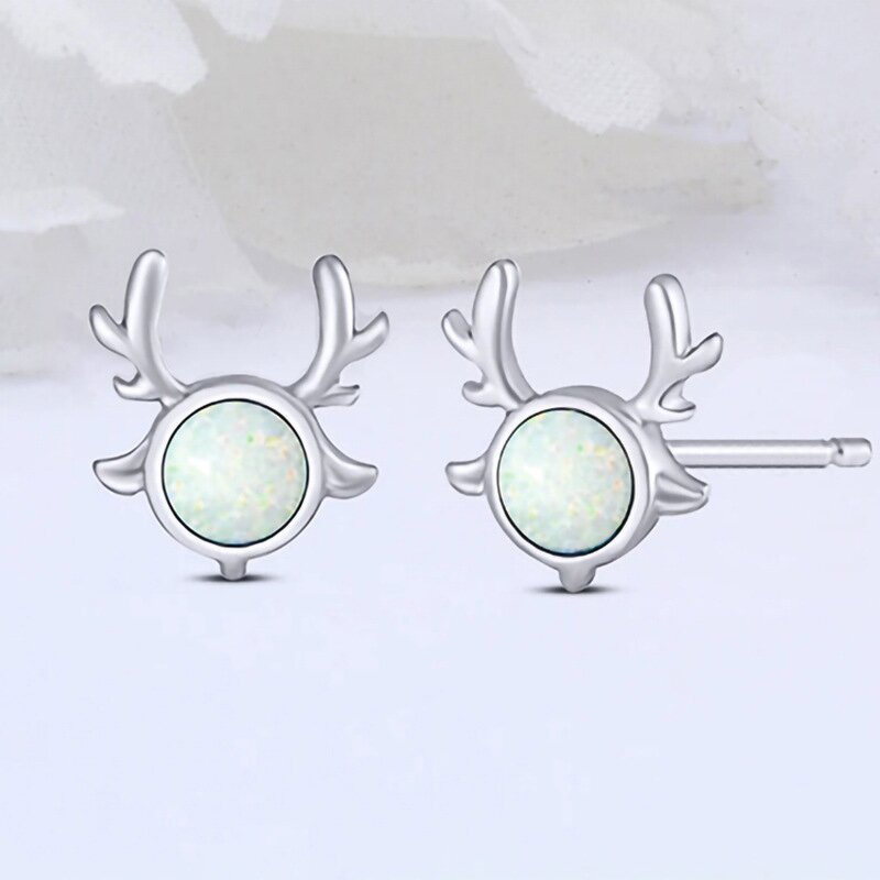 Earrings Manufacturer - Christmas Tree Design with Micro Inlay Crystal Zircon & OEM