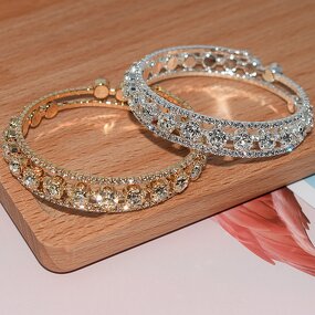 Bracelet Manufacturer - Fashion Cuff Bracelet Opening with Cubic Zirconia