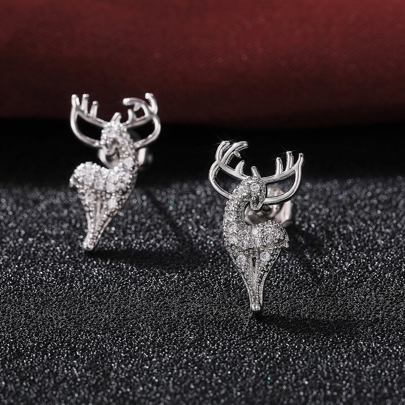 Rings Manufacturer - Rose Gold Elk Shape Design for Women Christmas Gift