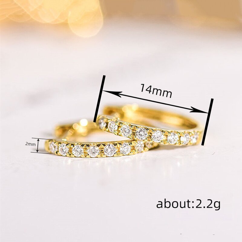 Earrings Manufacturer - Exquisite Geometric Hollow Design Princess Cut Zircon