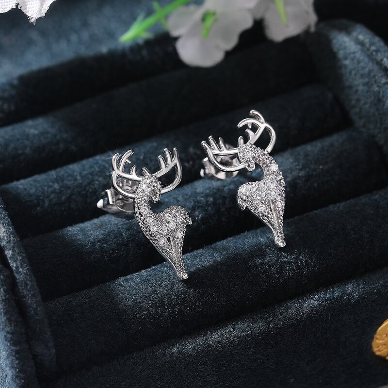 Rings Manufacturer - Rose Gold Elk Shape Design for Women Christmas Gift