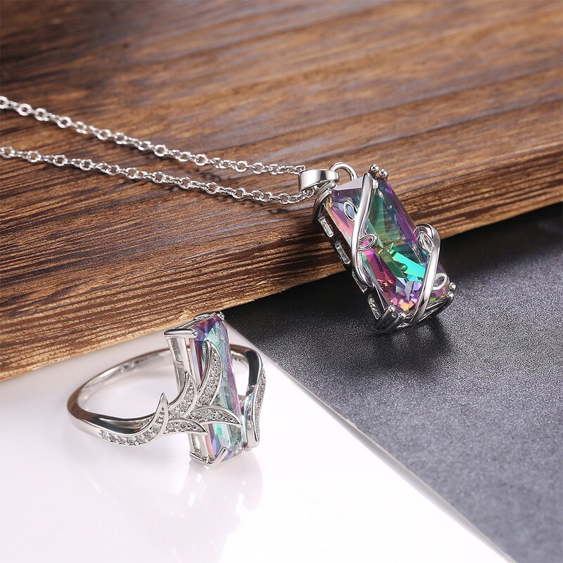 Jewelry Sets Manufacturer - Gift Cute Butterfly Pendants Choker Necklaces Earrings Set