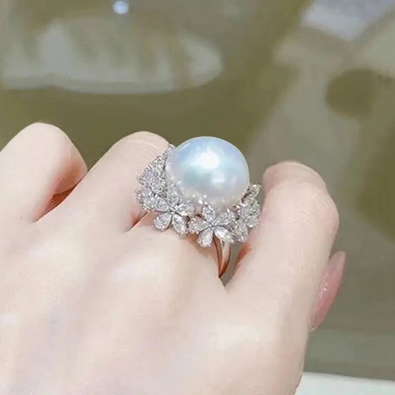 Rings Manufacturer - Elegant Wheat Leaves Design Cubic Zirconia & Custom