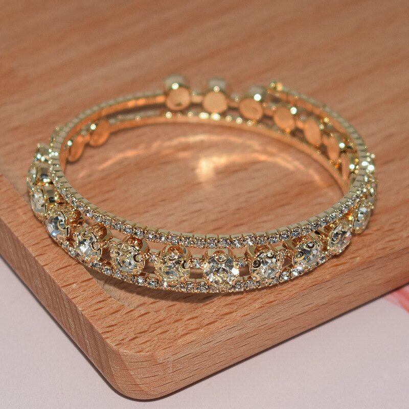Bracelet Manufacturer - Fashion Cuff Bracelet Opening with Cubic Zirconia