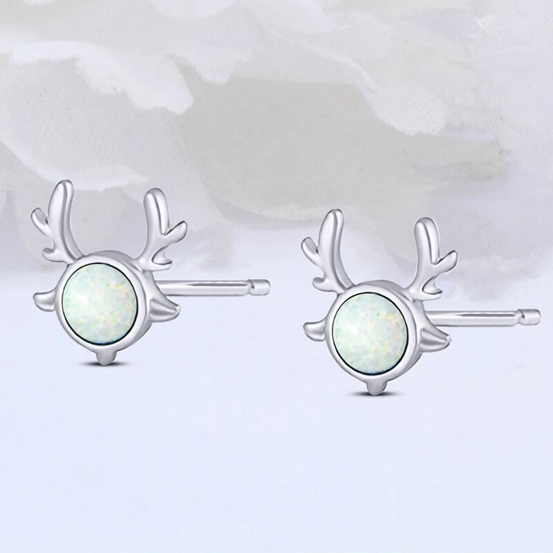 Earrings Manufacturer - Christmas Tree Design with Micro Inlay Crystal Zircon & OEM