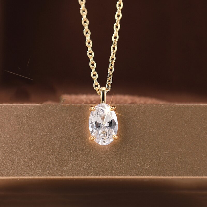 Necklaces Manufacturer - Luxury Buckle Design with Green Crystal Cubic Zirconia