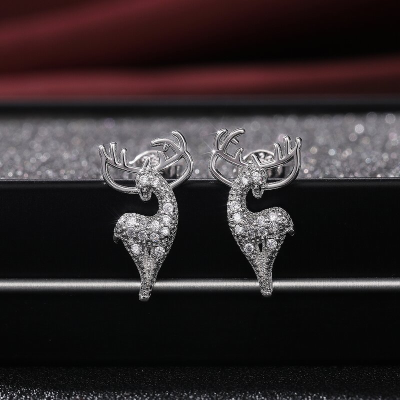 Rings Manufacturer - Rose Gold Elk Shape Design for Women Christmas Gift