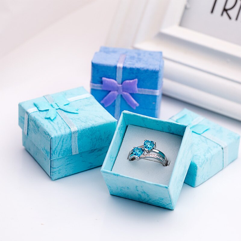 Jewelry Box Manufacturer - Custom Design Wedding Engagement Gift Earring Ring Box